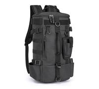 Anloximt Fishing Backpack Backpack with Fishing Holder and Bait Storage, Waterproof Bait Storage for Hiking, Motorcycle Trips, Kayak Tours, Beach Picnics, Camping, black, see description, See
