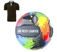 Anloximt Golf Counter Clicker | Putting Practice Clamp Scorer | Golf Counter up to 12 Shots with Touch Reset for Scoring Keeper Putting Green Driving Range Backyard Practice