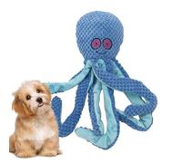 Anloximt Squeaky Stuffed Animal Dog Toys | Aggressive Dog Chew Toys | Puppy Chewing Devices, Octopus Shaped Teeth Grinding Playing Tools for Pets