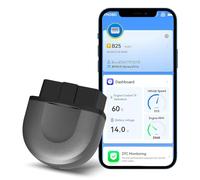 Anluomafuy OBD2 Diagnostic Device OBD Bluetooth 5.1 Adapter, Car Diagnostic Scanner Tool for iPhone/iOS and Android, 25 Languages, Wireless Car Scan Tool, Live Data Engine Error Code Checking