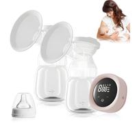 Anluomania Electric Breast Pump, Double Breast Pump, Rechargeable Breast Pump, Electric Portable Breast Pump, with 4 Modes and 9 Levels, BPA-Free, Ultra Quiet, LED Touch Screen, Perfect for Nursing