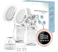 Anluomania Electric Breast Pump, Hand Free Breast Pump, Double Electric Breast Pump, 3 Modes 9 Levels, BPA Free, Portable Breast Pump for Baby Bottle, Baby Breastfeeding Milk with Bottle, LED Display