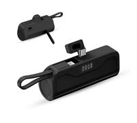 Anluomania Mini Power Bank, Power Bank 5000 mAh Quick Charge (USB C Input & Output), External Mobile Phone Batteries, Small Power Bank for iPhone, USB C Android Phones etc
