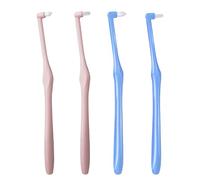 Anluoyi 4 PCS Braces Toothbrush, Tapered Interspace, Slim Single Tuft, Soft Trim, Orthodontic Braces Detail Cleaning