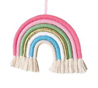 ANLUQIRIYON Hand-Woven Rainbow Hanging Decoration Seven-Strand Rainbow Hanging Ornaments Craft for Children Room Nursery Room Decor