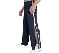 ANLWGK Men's Sweatpants With Side Zipper Rehabilitation Pants, Split Basketball Training Pants, Elastic Waistband, Sweatpants Men's Trousers(Navy blue,XXL)