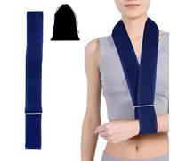 Anmahe Arm Sling for Shoulder Injury Broken Wrist, Shoulder Sling Support Breathable, Adjustable Sling for Arm Support, With Storage Bag, Navy Blue