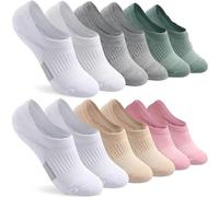 Anmahe SockWaddles Invisible Trainer Socks 6 Pairs Ladies Trainer Socks,Foot Socks Short Tube No Show Socks Women,No Show Ankle Socks Suitable for Running,School,Fitness and Leisure(Six colors)