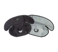 Anmas Home Piddle pad Car Seat Protector - Car Seat Saver Stroller Potty Pad, Baby Car Seat Cover, Car Seat Waterproof Liner for Potty Training Prevent Dipper Leaking 20x15 inch Black 2PCS(Black+gray）