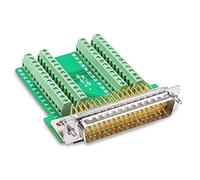 ANMBEST DB50 Solderless Connector, Male D-SUB Header to 50-pin Port Terminal Adapter Breakout Board with Bolts