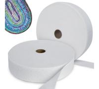 Anmboor Quilt Batting (2 Rolls) Cotton/Polyester Blend, 50 Yards Each, Needle Punched, Solid Pattern, Quilted, Crafts & Hobbies