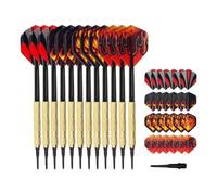 ANMEISH Dart Needle Set,12 Dart Needles,12 Dart Tails,100 Plastic Tips,Safety Darts Plastic Tip,Darts Set 14g Soft Tip,Anti-Fall Dart Needles Leisure Competitions for Electronic Dart Board
