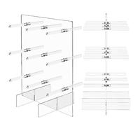 ANMEISH Double-Sided Donut Wall Stand, Acrylic Doughnut Display Stand, Reusable Clear Bagel Holder Board for Dessert Table Afternoon Tea Party Wedding Birthday
