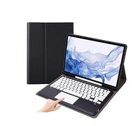 AnMengXinLing Touchpad Keyboard Case for iPad Air 13 Inch/Pro 12.9 6th/5th/4th Generation, Candy Trackpad Detachable Keyboard Case with Pencil Holder (Black)