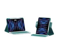 AnMengXinLing Vertical Keyboard Case for iPad 11th Generation 11-inch (A16), iPad 10th Gen, 360° Rotatable Magnetic Detachable Keyboard Cover with Pencil Holder, 360 Rotate-Teal