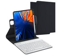 AnMengXinLing Vertical Keyboard Case for iPad 11th Generation 11-inch (A16), iPad 10th Gen, 360° Rotatable Magnetic Detachable Keyboard Cover with Pencil Holder, 360 Rotate-Black+White