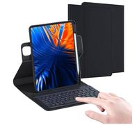 AnMengXinLing Vertical Keyboard Case for iPad Air11 inch M3 (2025)/M2 (2024)/Air 5th/Air 4th Gen/Pro11(4th/3rd/2nd/1st), 360° Rotatable Magnetic Detachable Clear Case with Keyboard, 360 Rotate-Black