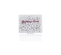 AnMiao Star 200 PCS 1/8 Inch Map Tacks (White)