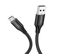 ANMIEL Micro USB Cable 2M Android Charger Cable 2.4A Nylon Braided Fast Charging Cable for PS4, Samsung Galaxy S7 S6 S5 J7 J5 J6 J3, Note, LG, Nexus, Nokia, Xbox,HTC,Sony, Kindle Fire,and More