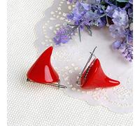 ANMITI 1 Pair New Stereo Devil Horn Ear Clip Halloween Cosplay Hair Clip Hairpin Hair Clips For Women Accessories