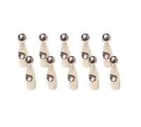 ANMITI 10pcs Metal Ends For 4mm Umbrella Maintenance Umbrella Bone Covers Tail Head Beads Rust Resistant End Tips