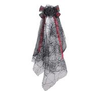 ANMITI Contemporary Halloween Veil Soft Fabric Headpiece Fashion Hair Decoration For Long Event Costume Parties Comfortable Costume