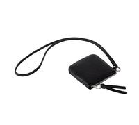 ANMITI Leather Neck Wallet Small Crossbody Purse Travel Neck Pouches Minis Shoulder Purse Wallet Lipstick Holder Organizers Travel Pouch