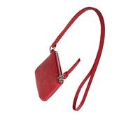 ANMITI Leather Neck Wallet Small Crossbody Purse Travel Neck Pouches Minis Shoulder Purse Wallet Lipstick Holder Organizers Travel Pouch