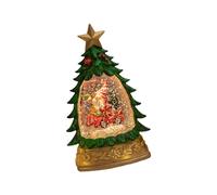 ANMITI LED Illuminated Lamp Christmas Tree Decoration With Sparkling Lamp Design For Festival Home Party Snowfall Crystal Ball Gift