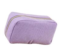 ANMITI Pencil Case Big Capacity Corduroy Pen Case Large Compartment Pencil Bag Travel Makeup Bag for Children Student School Corduroy Pencil Case for Girls