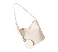 ANMITI Sophisticated Top Handle Bucket Bag Soft PU Leather Detachable Decorative Pendant Ergonomic Carry Comfort Daily Use Premium Textured Bucket Shoulder Bag