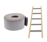 ANMOO 2m Bunk Bed Ladder Pads, Strong Adhesive Ladder Cover (Grey)