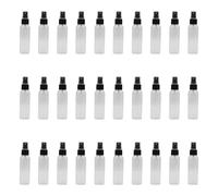 ANMOO 30Pack Spray Bottles, 60ML Clear Reusable Travel Bottles Empty Mini Leak Proof Travel Size Containers for Household Use, Essential Oil, Cleaning -Travel Essentials (Clear Black)