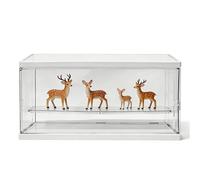 ANMOO Acrylic Display Box, Clear Display Storage Box Dustproof Protection Showcase Storage & Organizing for Collectibles, Action Figures, Miniature Figurines (Large)