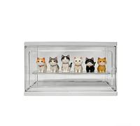 ANMOO Acrylic Display Box, Clear Display Storage Box Dustproof Protection Showcase Storage & Organizing for Collectibles, Action Figures, Miniature Figurines (Medium)