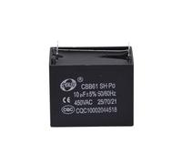 ANMOO CBB61 Ceiling Fan Capacitor 10uF 450V AC Single Insert Metalized Polypropylene Film Capacitors 47x25x42.5mm for Water Pump Motor Generator