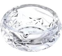 ANMOO Large Glass Ashtray for Cigarettes - Round Crystal Glass Ashtray for Living Room/Office/Bar/Restaurant - Indoor & Outdoor - 5.3" Dia