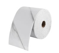 ANMOO Self Adhesive Wallpaper Border, 5M Peel & Stick Skirting Board Cover for Home Decor (Jazz White, 10CM)
