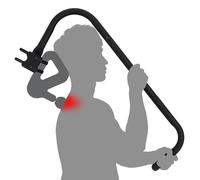 ANMOZJIA Massage Gun Holder Shoulder Neck Back Handheld Self Massage Gun Mount Compatible with Most Massage Guns Professional Grade Design for Hard to Reach Areas - Gift for Women & Men