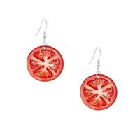 Anmpab Acrylic Fruit Earrings for Women Tomato Kiwi Orange Watermelon Grapefruit Cute Fun Summer Dangle Drop, L, Acrylic, No Gemstone