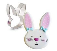 Ann Clark Bunny Face Cookie Cutter by Flour Box Bakery 10.8 cm, Made in USA | Make Some Sweet Bunny Face Treats, Perfect Size, America's Largest Cookie Cutter Maker, Food-Safe American Steel