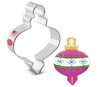 Ann Clark Christmas Bauble Finial Ornament Cookie Cutter 10.8 cm, Made in USA
