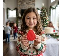 Ann Clark Christmas Light Bulb Cookie Cutter 8.3 cm, Made in USA