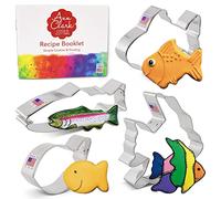 Ann Clark Cookie Cutters Fish Cookie Cutters 4-Pc. Set Made in The USA