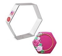 Ann Clark Cookie Cutters Hexagon Cookie Cutter, 9.53 cm