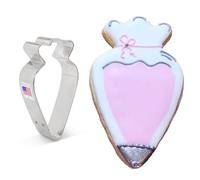 Ann Clark Cookie Cutters Piping Bag/Carrot Cookie Cutter by Flour Box Bakery, 10.2 cm