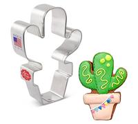 Ann Clark Cookie Cutters Potted Cactus Cookie Cutter, 10.2 cm