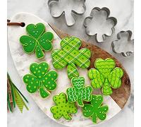Ann Clark Cookie Cutters Shamrock Cookie Cutters 3-Pc. Set Made in the USA, Mini, Medium, and Large Shamrock