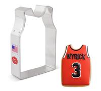 Ann Clark Cookie Cutters Sleeveless Basketball/Volleyball Jersey Cookie Cutter, 10.2 cm