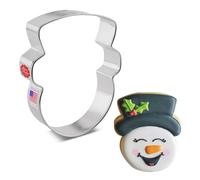 Ann Clark Cookie Cutters Snowman Head/Face Cookie Cutter by Flour Box Bakery, 10.2 cm
